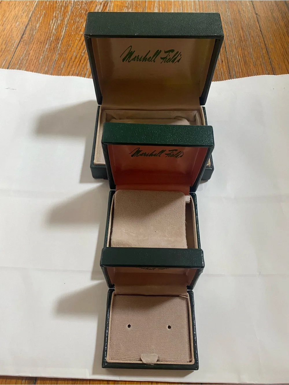 VINTAGE - Marshall Fields' set of 3 Jewelry Boxes